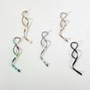 Spiral Threader Earrings for Women Handmade Spiral Earrings Twisted Curved
