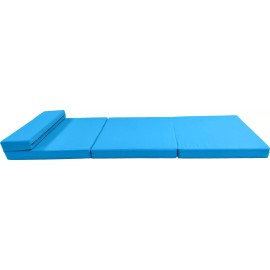 Danfuton Portable Lounger Shikibuton, Foldable Foam Beds Sit Sleep 83 x 27 x 3, Turquoise
