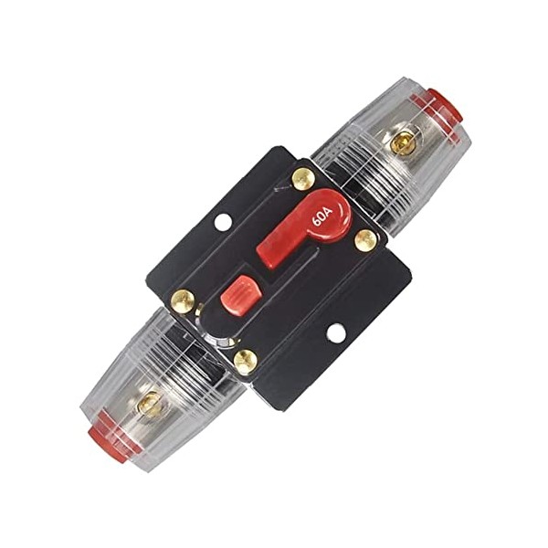 ANJOSHI ANJOSHI 60 Amp Resettable Fuse Holder Circuit Breaker, with