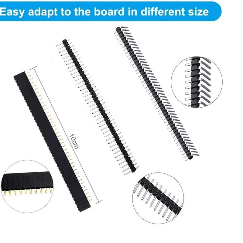 ANKKY Pin Header 2.54 mm 40 Pin Header 45 Pieces