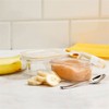 Glasslock MCCB016 Baby Food Round Container, 3-Piece Set, Clear, GL-545