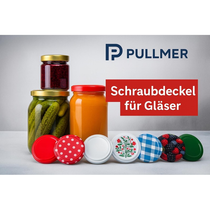 Pullmer Jar Lids 66mm Screw Cap Twist Off Lid (Hearts,