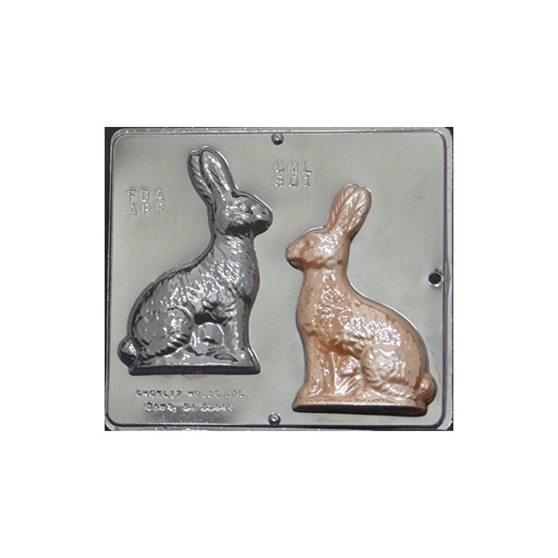 6" Bunny Chocolate Candy Mold Easter 801