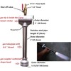 Double Propane Gas Forge Burners with Gas Hose and Regulator