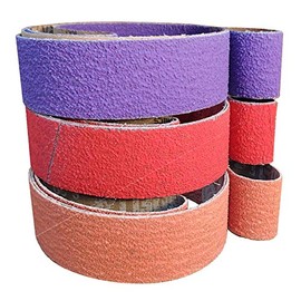 2X72 Coarse Sanding Belt Kit for Knife Makers - 3 Pack of 36 Grit Premium Quality Ceramic Belts for Stock Removal, Hogging and Grinding