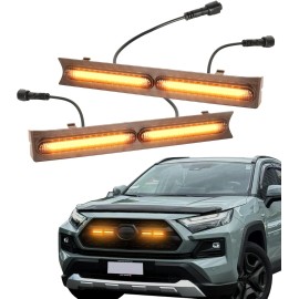 Sidi LED Front Grille Lights for 2019-2024 Toyota RAV4 Adventure Grill Accessories