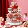 Moucuny 24 Pcs Valentine's Day Tiered Tray Decor Set Farmhouse