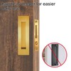 Recessed Finger Flush Pulls with Edge Pull - Suitable for