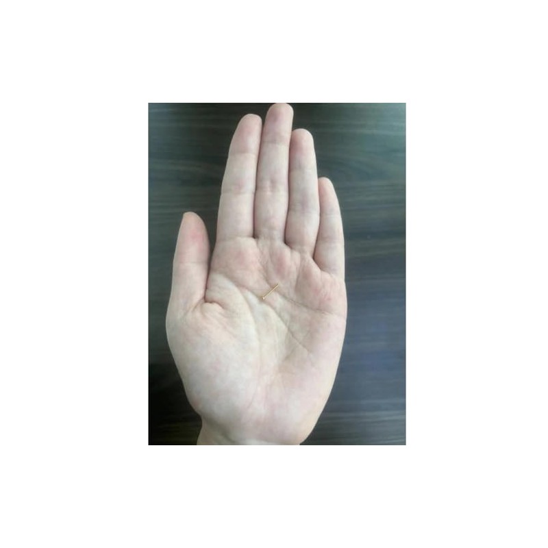 NewkeepsR 18G×10mm Gold Plated Threadless Flat Back Labret Stud Post