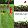 Gtongoko Double Shepherds Hook for Outdoor, 76 Inch Bird Feeder