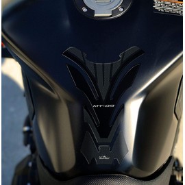 Resin Bike Motorcycle 3D Stickers Compatible with Yamaha MT-09 2017 2020. Tank Protector Protection from Bumps and Scratches. Resin Stickers - Carbon Fiber Effect - Gadget Moto