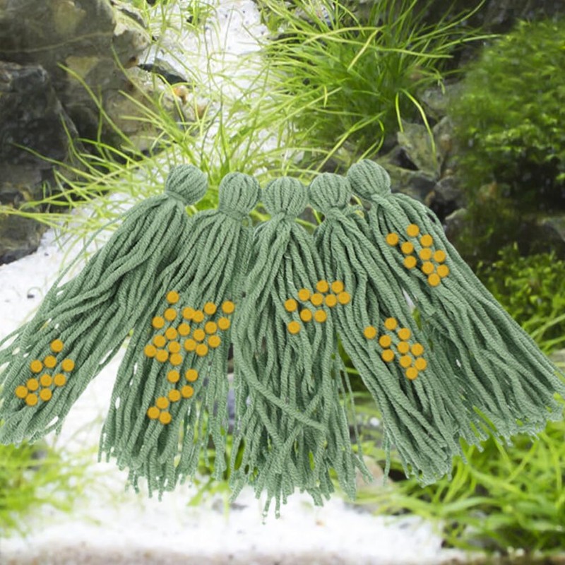 Kisangel Spawning Mops for Fish Tank - 10Pcs Fish Spawning