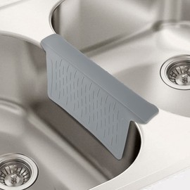 Sink Saddle, Divider Mat, Kitchen Sink Mat, Silicone Protector, No Smell, Never Stain, Ultra Soft, 12.83'' x 11.1''