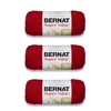 Bernat Super Value Yarn, 3 Pack, Cherry Red 3 Count