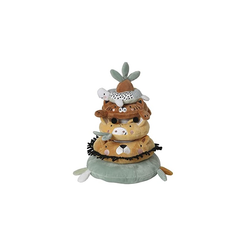 VERTBAUDET Stacking Tower in Tanzanie Fabric, Multi-Colour