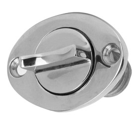 316 Stainless Steel Oval Shaped Drain Plug Boat Fits 1'' Hole, Thread for 3/4''