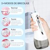 Irrigador Bucal 320ML, Portátil e Impermeable IPX7, 4 Modos y