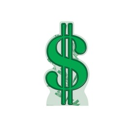 Cardboard People Dollar Sign Life Size Cardboard Cutout Standup