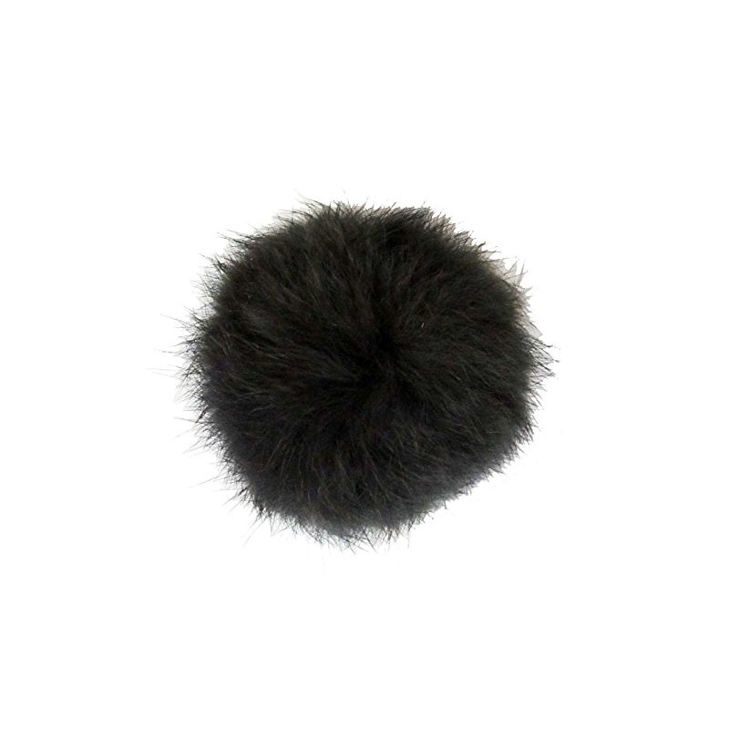HAND ® Dark Grey Dekorative Kaninchen-Pelz Pom Pom Borte 7cm