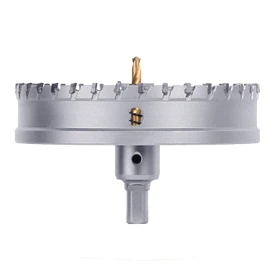 GUICGOC 165mm / 6.5 inch Carbide Steel Hole Saw Drill Bit for Stainless Steel, Aluminum, Iron, Metal, and Wood