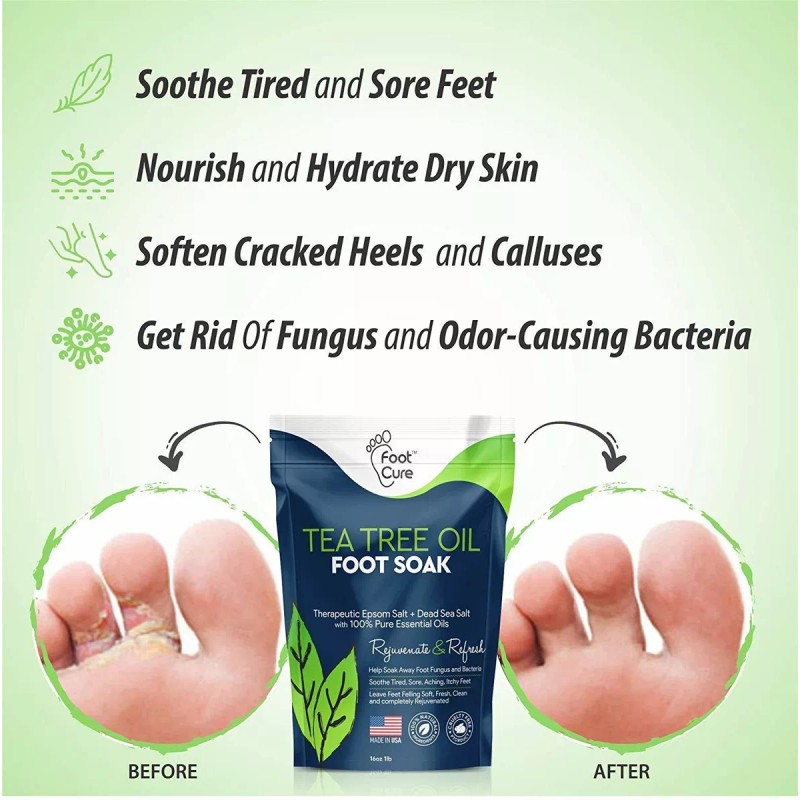 FOOT CURE Pie Cure Aceite Del Árbol Del Té Baño