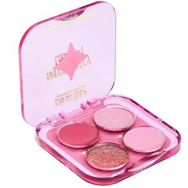 PINK UP | Intensity Glam | Alta pigmentación | Larga duración | Fácil de difuminar | Sombras mate y metálicas | Maquillaje | Sombras para ojos | 4 tonos | Serenity | Modelo PKCS05