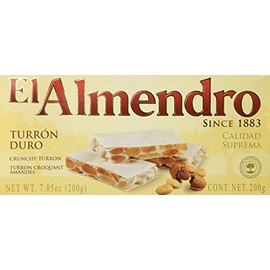 El Almendro Crunchy Almond Turron (Turron Duro) 7.05 Oz (200 G)