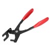 Iron Exhaust Pipe Rubber Pad Removal Plier 25 Degree Offset