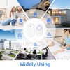 Wireless Doorbell,Mini Doorbell 500ft Range 0-110dB Mute Mode 40 Doorbell