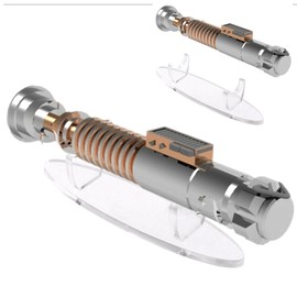 HHUXIUE Lightsaber Display Stand Acrylic Desktop Lightsaber Holder Knife Display Stand (Transparent)