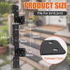 4 Pcs Adjustable Stair Stringer Hanger Brackets,18 Gauge Stair Stringer
