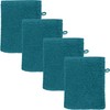 REDBEST Oceanside Wash Mitt Pack of 4 Terry Towelling Petrol