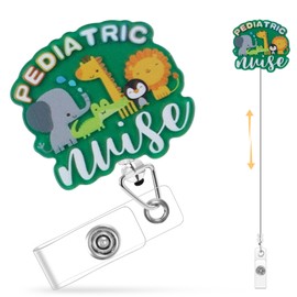 Funny Turtle Badge Reel, Cute ID Badge Holder Retractable Clip, Pediatric Badge Reel, Nurse Nursing Badge Reels, Nursing Student, RN LPN CNA MA Medical Worker Nurse Accessories for Work