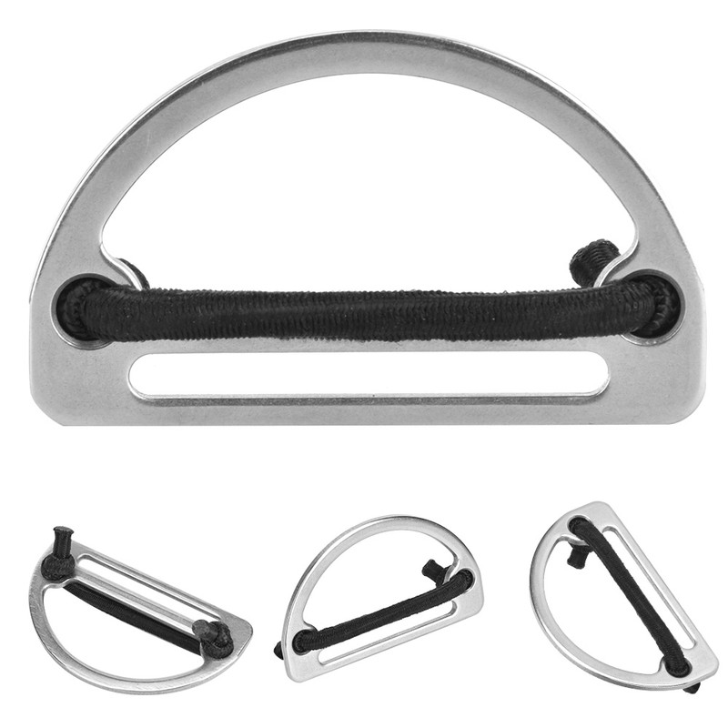 316 Stainless Steel d ring Belt Buckle Webbing Strap Keeper
