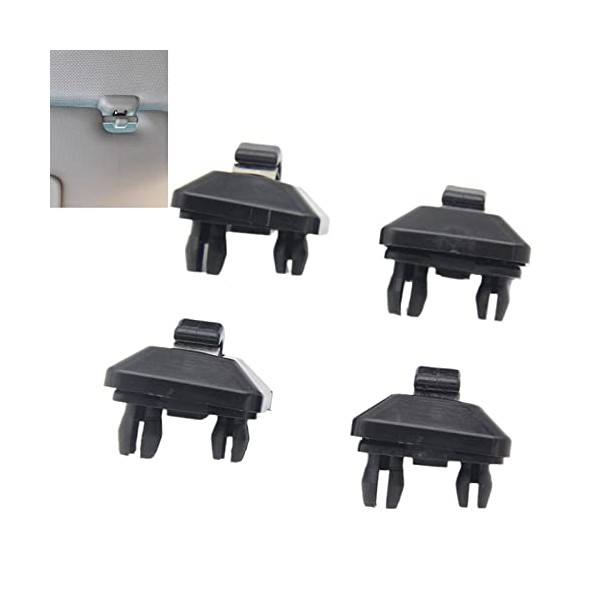 WTPLY 4 Pack Interior Sun Visor Hook Clip Interior Sun