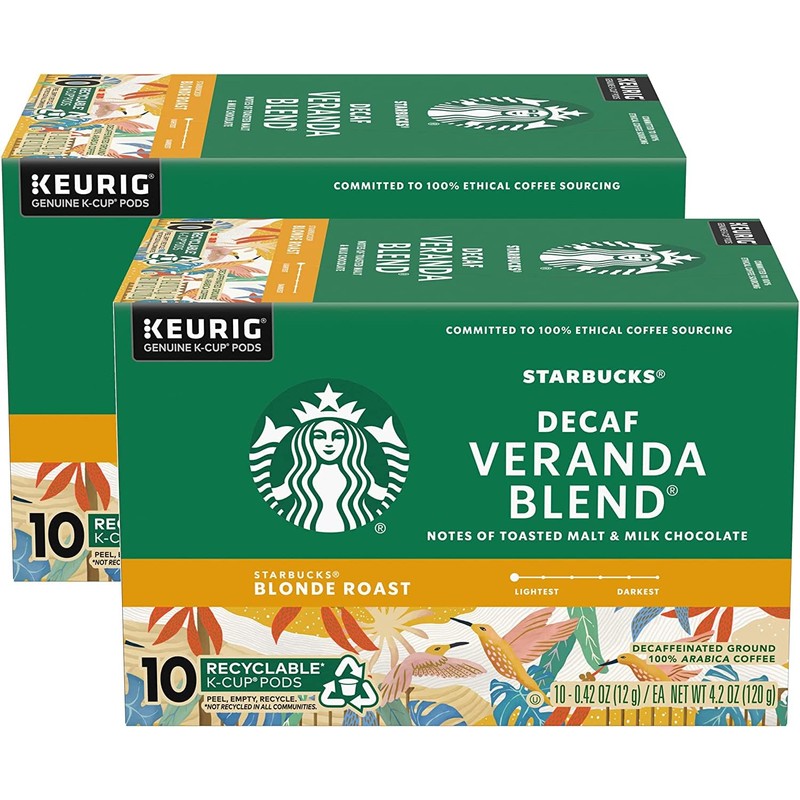 Starbucks Coffee Starbucks Decaf House Blend Coffee K-Cup Pods, Medium