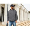 Auxo Quarter Zip Pullover Men Fashion Sweaters Plain Light Hoodies