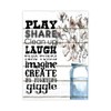 Play Share Laugh Imagine Create Rustic Canvas Print Picture Mason