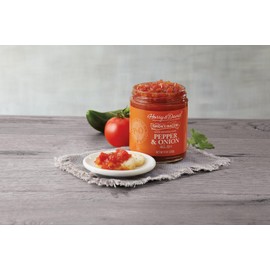 Harry & David Bacon Pepper & Onion Relish, Hamburger & Hot Dog Relish, Sandwich Spread Topping, Charcuterie Board Foods, Deviled Eggs Topping, 10Oz