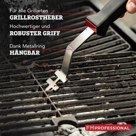 Presist Grill Lifter - Practical Hook with Handle for Lifting the Grate - Suitable for All Barbecue Types: Charcoal Grill, Electric Grill, Gas Grill