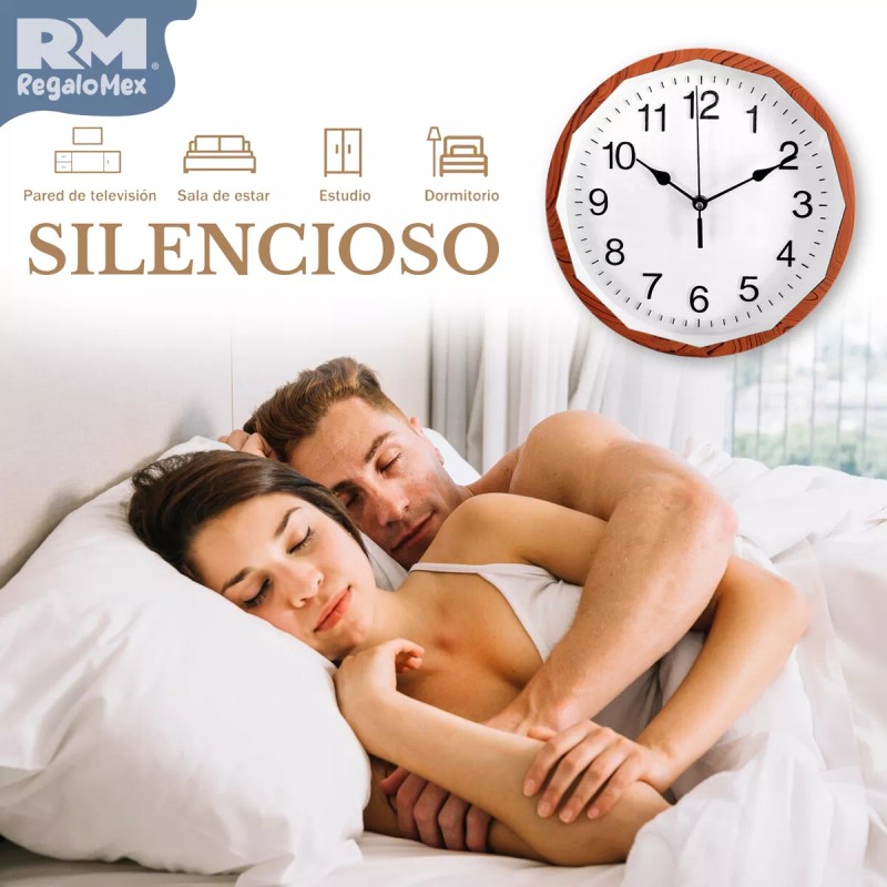 Rm Regalomex Reloj Análogo De Pared Minimalista