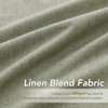 Sage Green Linen Blackout Curtains for Bedroom 102 Inch Length