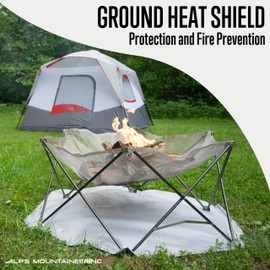 ALPS Mountaineering Gaze Fire Pit, Portable Outdoor Stainless Steel Mesh Camp Fire