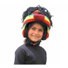 PINK YAK Ski Helmet Cover Rasta Monkey