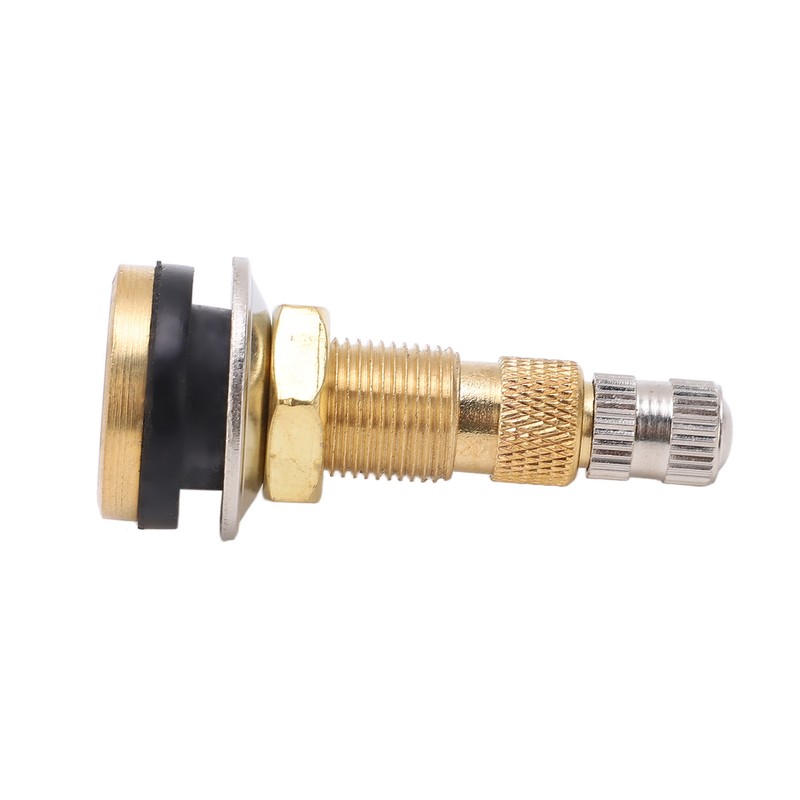 10pcs Air Liquid Tubeless Tire Valve Stem Brass 1 7/8in