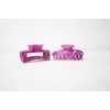 2 piece Large Purple Marble Hair Claws Women Hair Clips