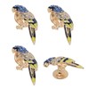 glrovazas 4Pcs Parrot Knobs, Animal, Fun Cabinet Knobs Single Hole