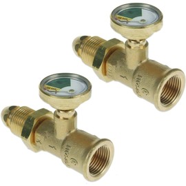 2 x High Low Gas Pressure Gauge Level Indicators Propane for LPG Bottle UK Pol