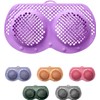 Silicone Bra Washing Bag - Laundry Bag for Delicates, Ideal for A-38D Cup Bras, Maternity Bras, Sports Bras, and Sexy Bras - Washing Machine & Dryer Safe (Purple)