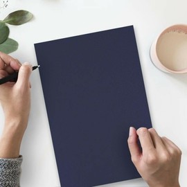 LUXPaper 8.5" x 14" Cardstock | Legal Size | Navy Blue | 100lb. Cover | 50 Qty